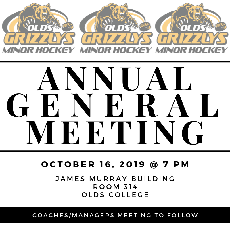 2019 Olds Minor Hockey AGM – Olds Minor Hockey Association